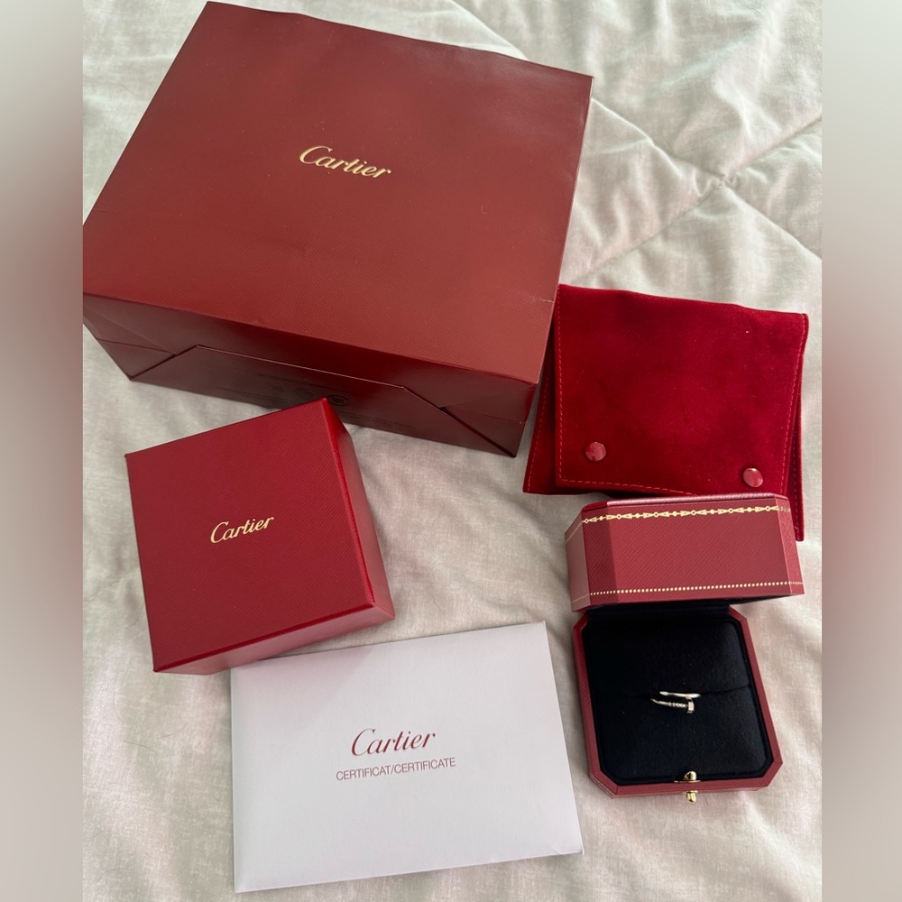 Cartier Juste Un Clou Ring, Small Model (White Gold)